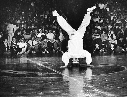 Breakdancers with sneakers